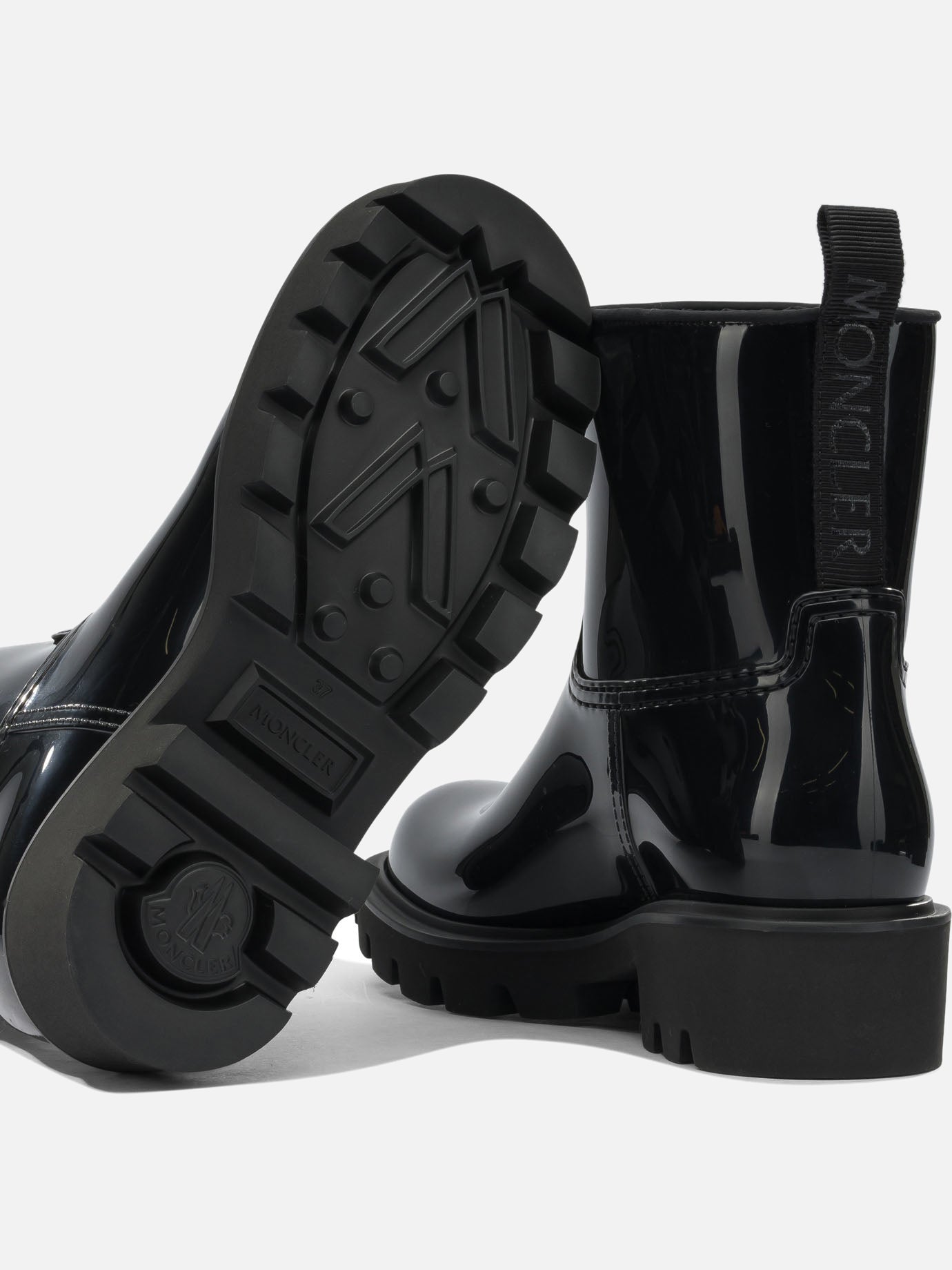 Rain boots 100% polyamide - 100% rubber Black - Moncler Women | PDP | VIETTI Online Store | Zoom-Modal_5
