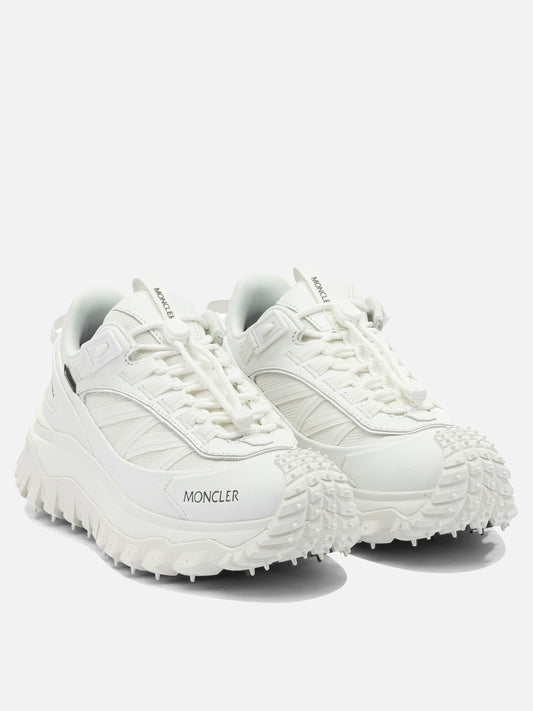 Low top sneakers 60% nylon 40% leather - 100% rubber White - Moncler Women | PLP | VIETTI Online Store | 2