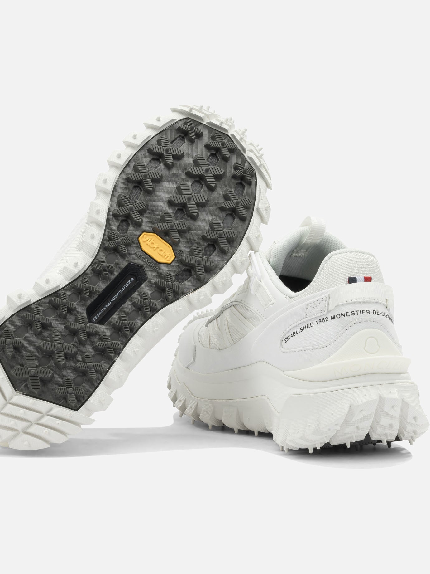 Low top sneakers 60% nylon 40% leather - 100% rubber White - Moncler Women | PDP | VIETTI Online Store | Zoom-Modal_5