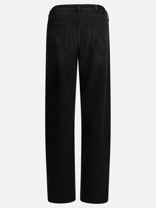 Jeans a gamba dritta Solid colour Nero - MOTHER Denim Donna | PLP | VIETTI Online Store | 2