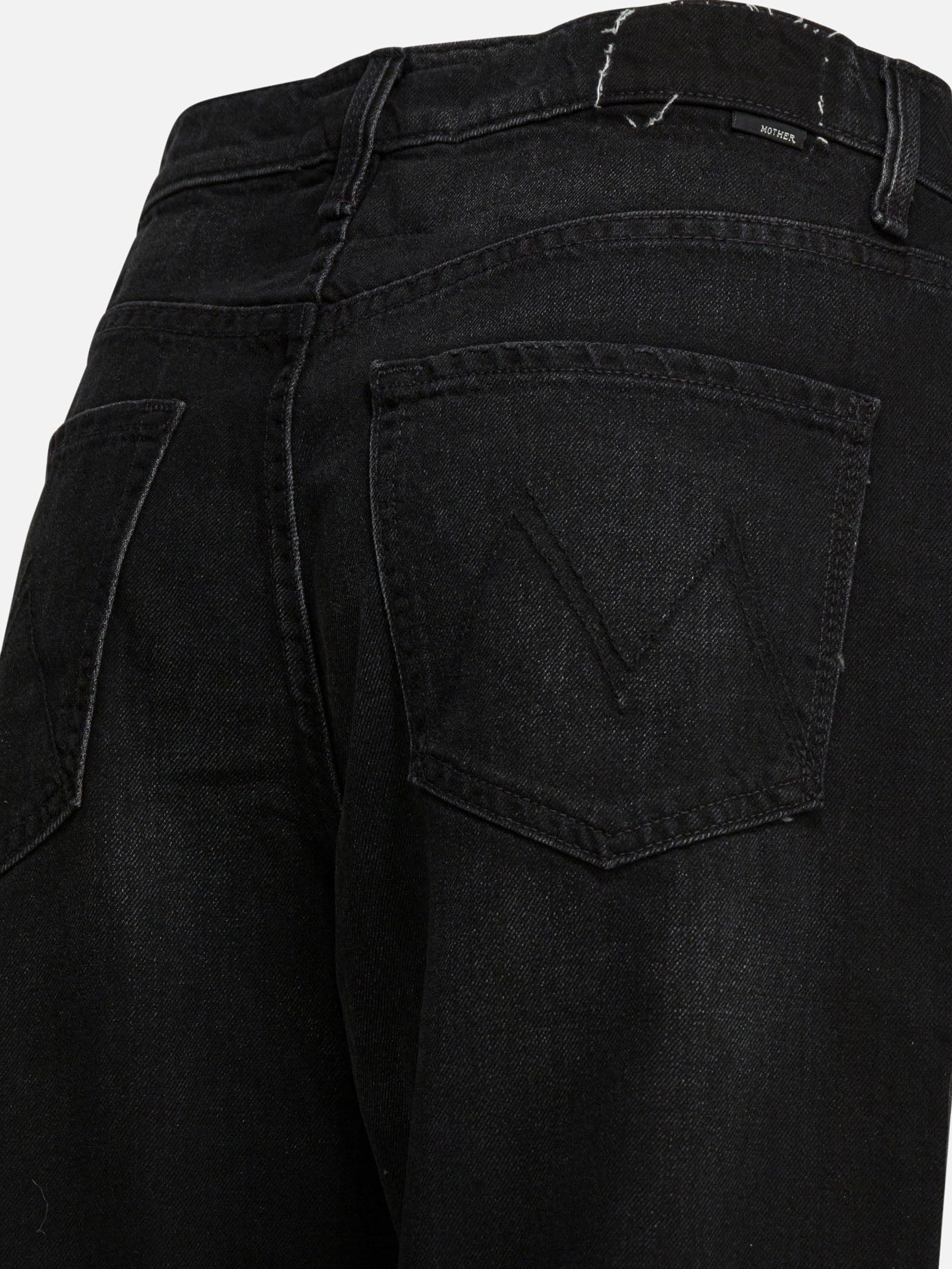 Straight-leg jeans Solid colour Black - MOTHER Denim Women | PDP | VIETTI Online Store | Zoom-Modal_4