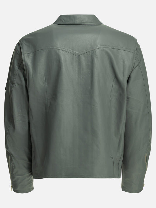 Leather jackets Solid colour Green - Needles Men | PLP | VIETTI Online Store | 2