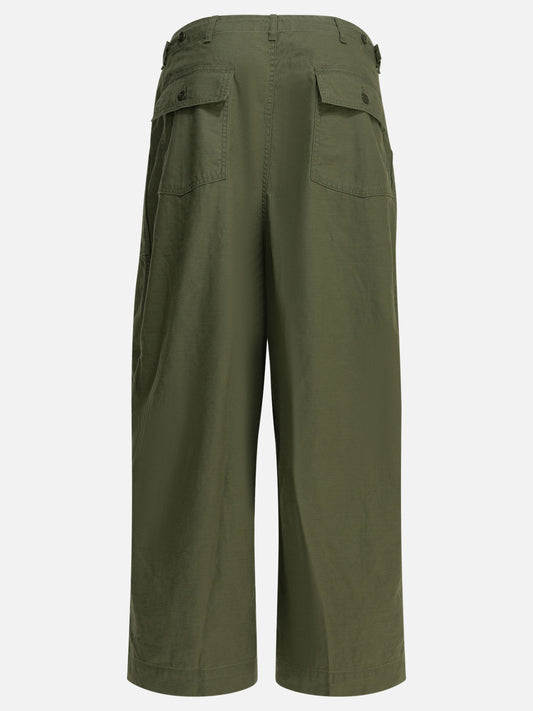 Cargo & parachute trousers Solid colour Green - Needles Men | PLP | VIETTI Online Store | 2