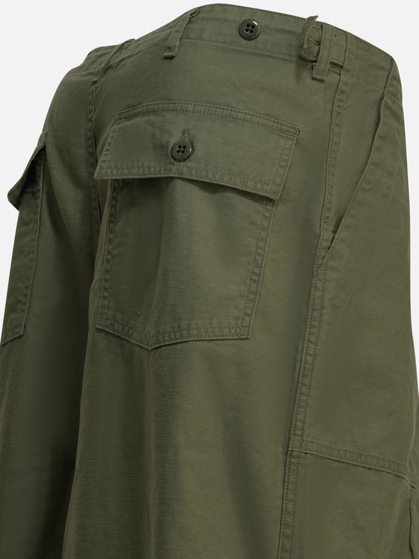 Cargo & parachute trousers Solid colour Green - Needles Men | PDP | VIETTI Online Store | Zoom-Modal_4
