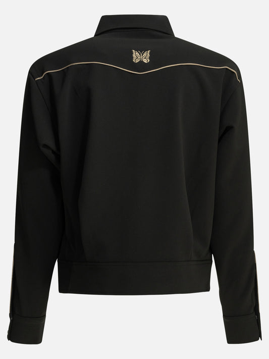 Overshirt jackets Logo Black - Needles Men | PLP | VIETTI Online Store | 2