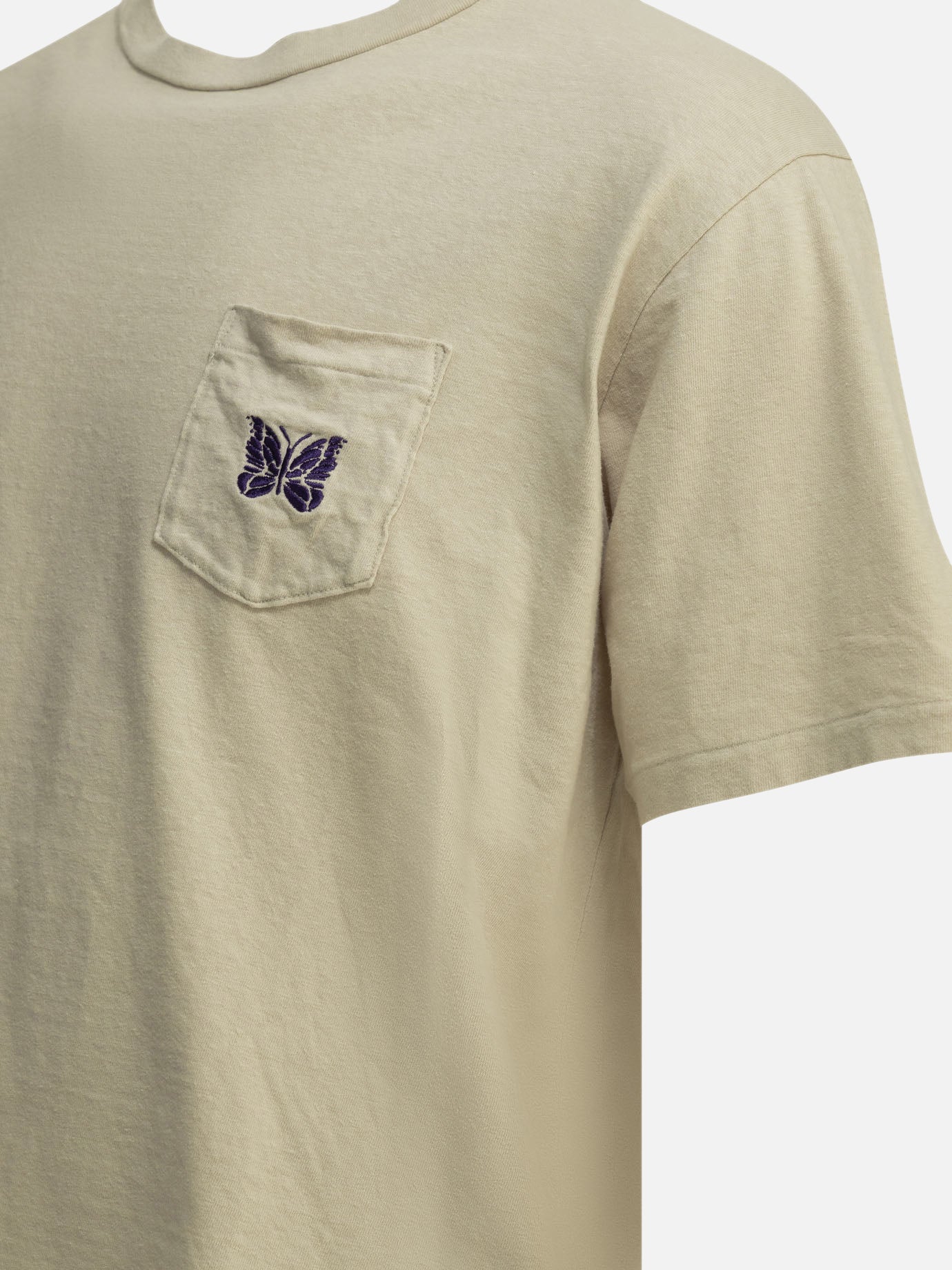 Crewneck t-shirts Logo Beige - Needles Men | PDP | VIETTI Online Store | Zoom-Modal_4