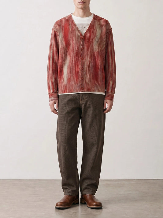 Cardigans Striped Red - Needles Men | PLP | VIETTI Online Store | 2