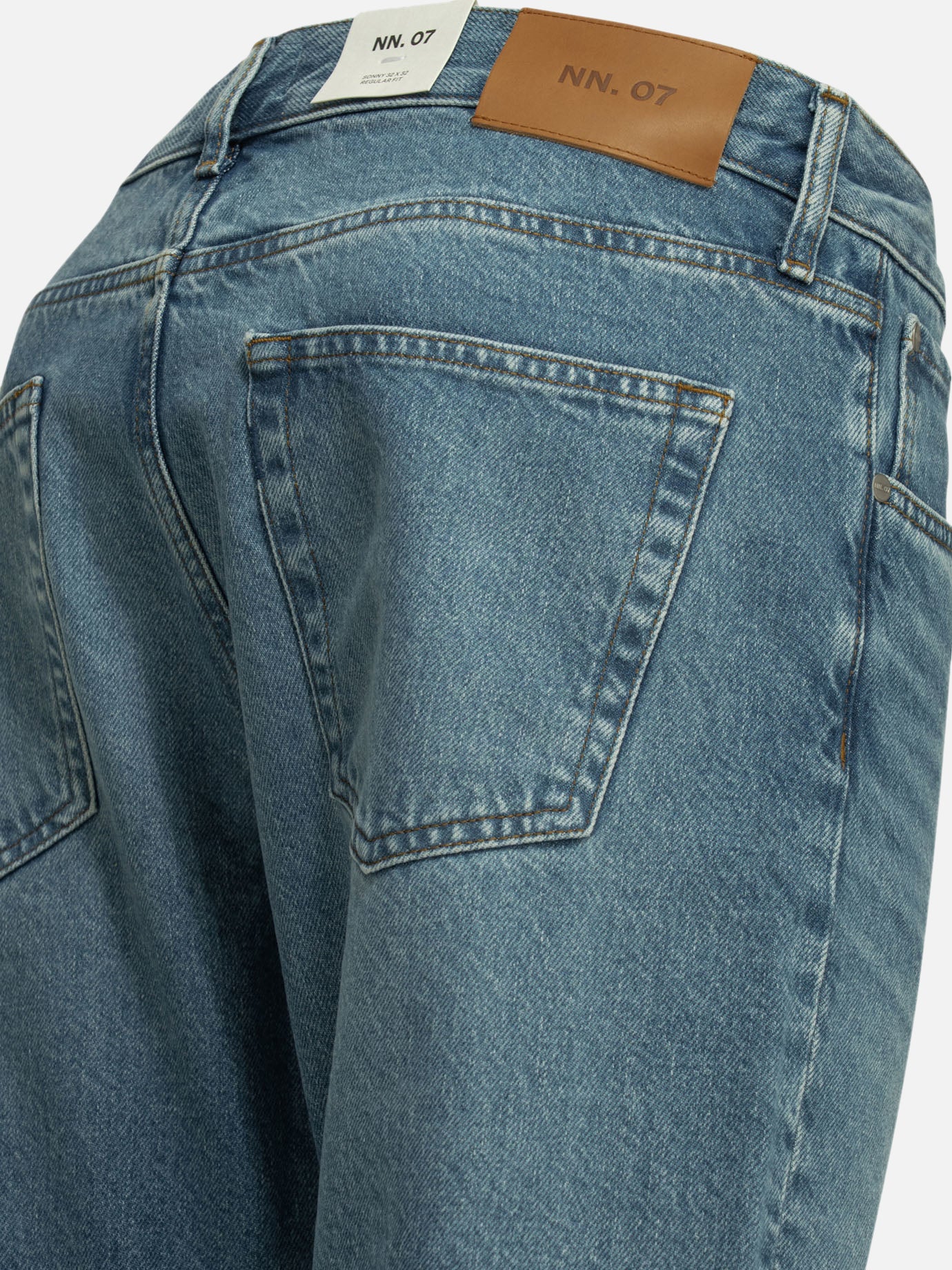 Jeans a gamba dritta Solid colour Azzurro - NN.07 Uomo | PDP | VIETTI Online Store | Zoom-Modal_4