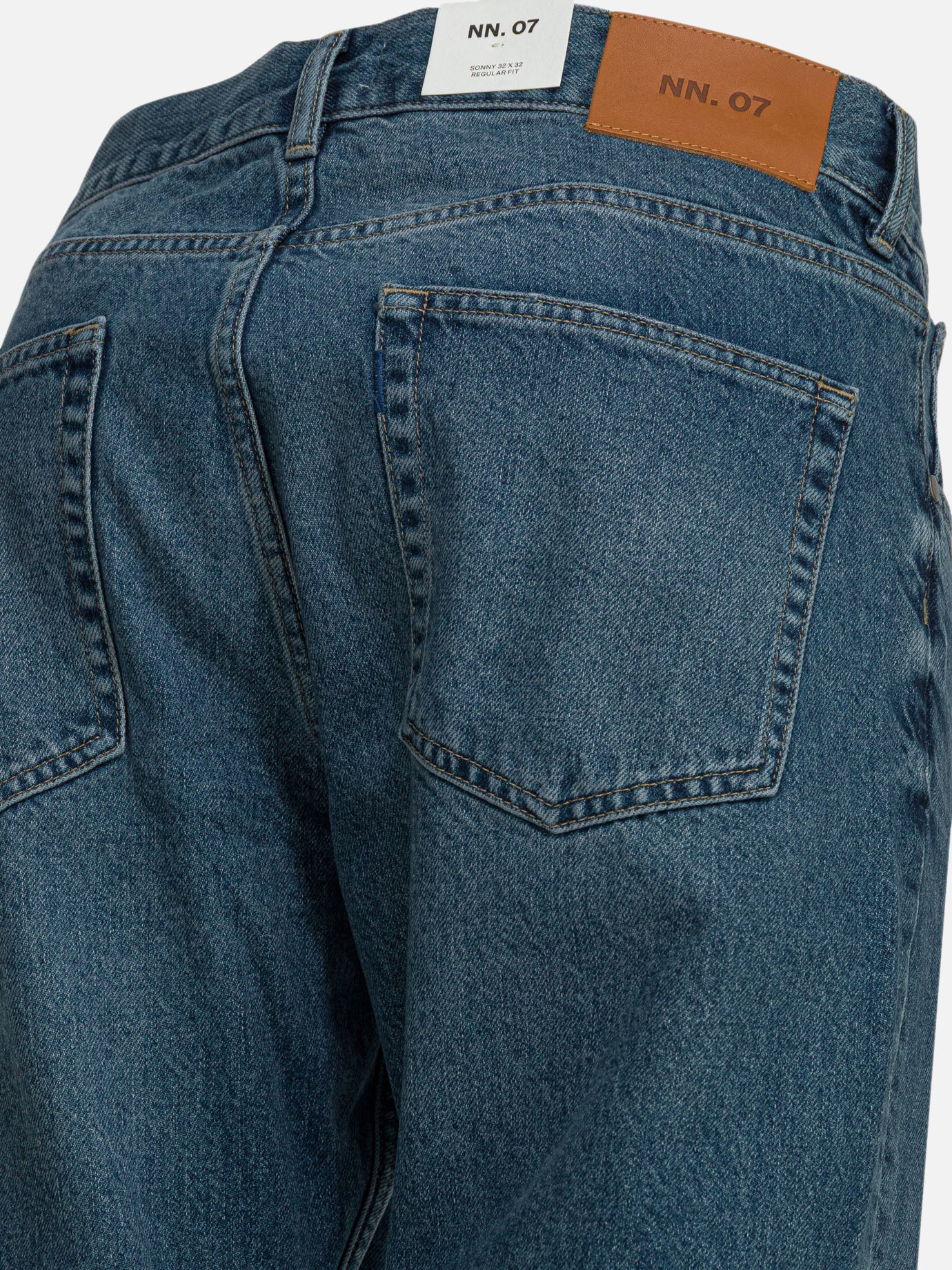 Straight-leg jeans Solid colour Blue - NN.07 Men | PDP | VIETTI Online Store | Zoom-Modal_4