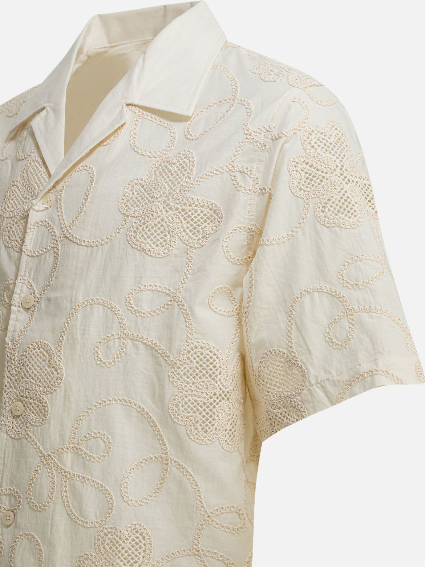 Casual shirts Embroidered White - NN.07 Men | PDP | VIETTI Online Store | Zoom-Modal_4