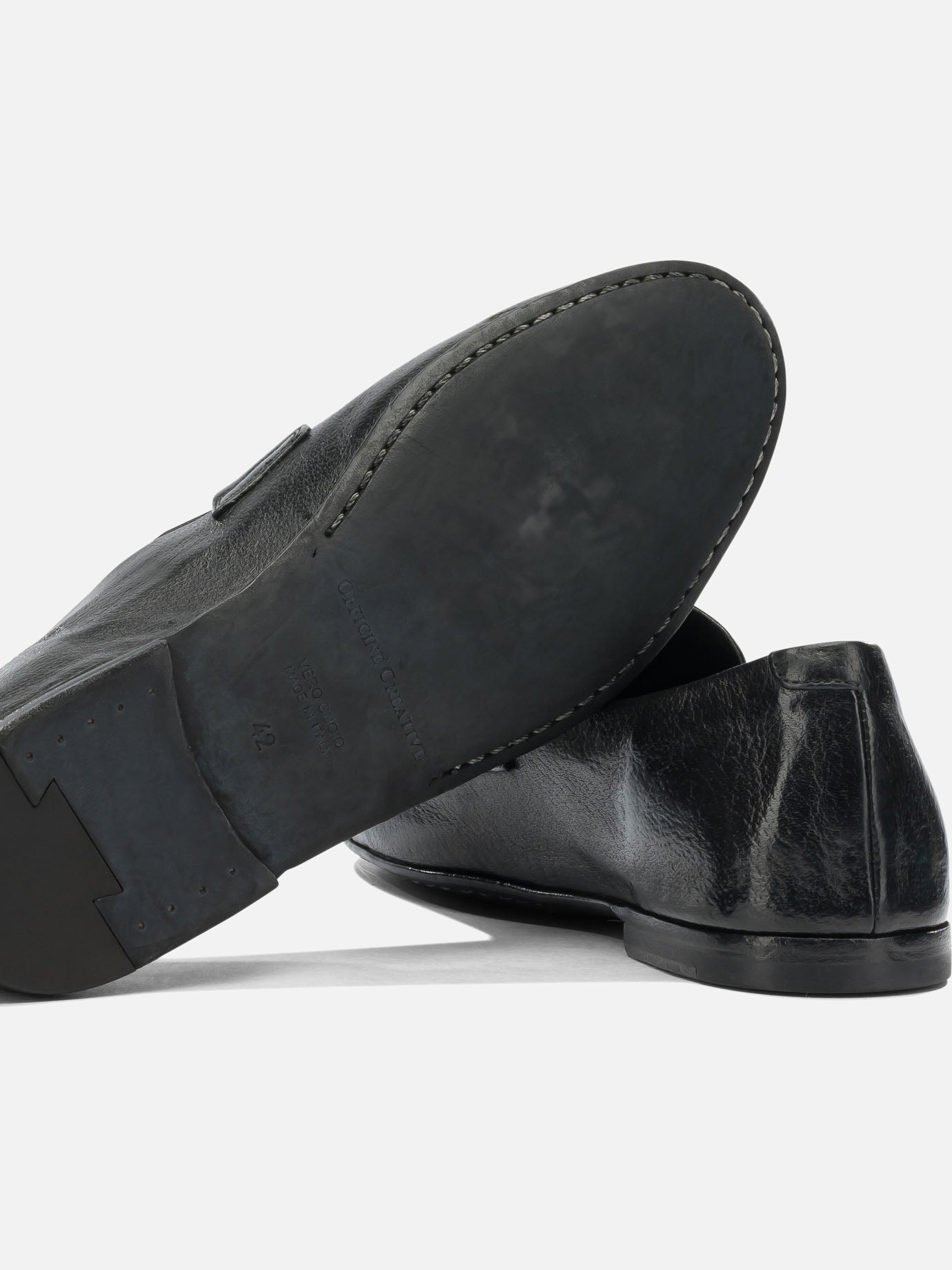 Loafers 100% leather - 100% leather Black - Officine Creative Men | PDP | VIETTI Online Store | Zoom-Modal_5