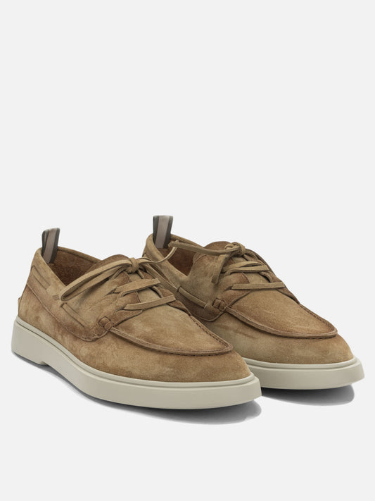 Laced loafers 100% suede leather - 100% rubber Brown - Officine Creative Men | PLP | VIETTI Online Store | 2