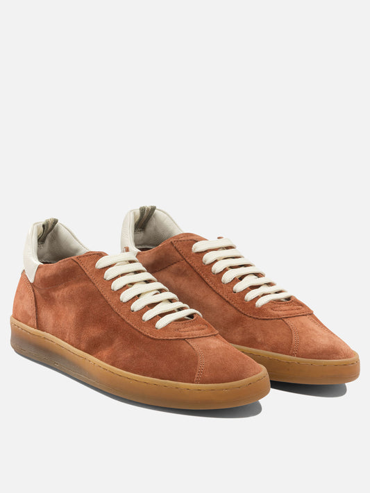 Low top sneakers 100% leather - 100% rubber Orange - Officine Creative Men | PLP | VIETTI Online Store | 2