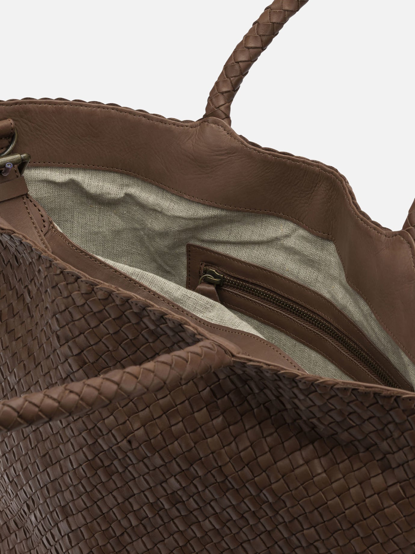 Large bags 100% leather Brown - Officine Creative Women | PDP | VIETTI Online Store | Zoom-Modal_5