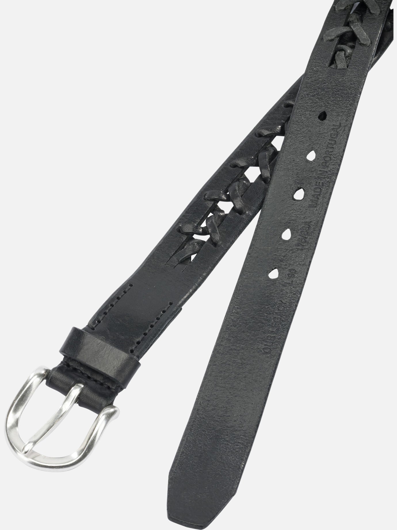 Leather belts 100% cow leather Black - Our Legacy Men | PDP | VIETTI Online Store | Zoom-Modal_2