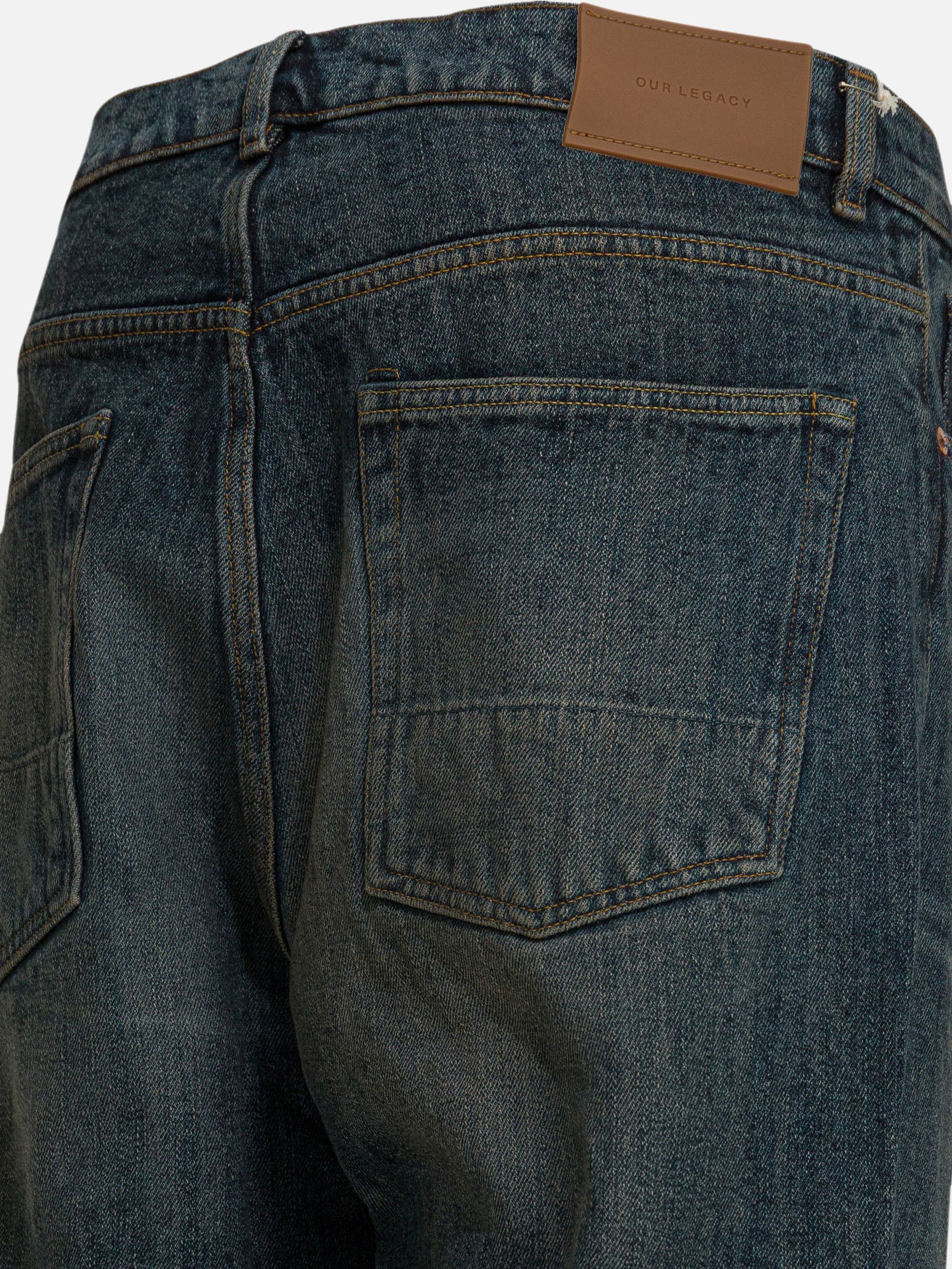 Straight-leg jeans Solid colour Blue - Our Legacy Men | PDP | VIETTI Online Store | Zoom-Modal_6