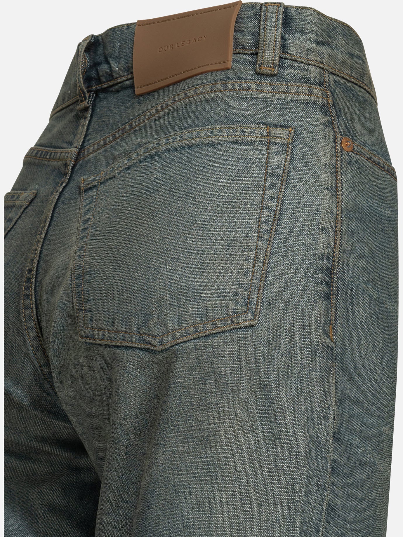 Straight-leg jeans Solid colour Blue - Our Legacy Women | PDP | VIETTI Online Store | Zoom-Modal_4