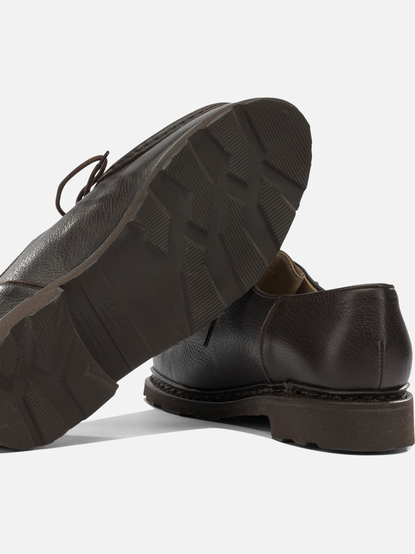 Laced loafers 100% deer leather - 100% rubber Brown - Paraboot Women | PDP | VIETTI Online Store | Zoom-Modal_5