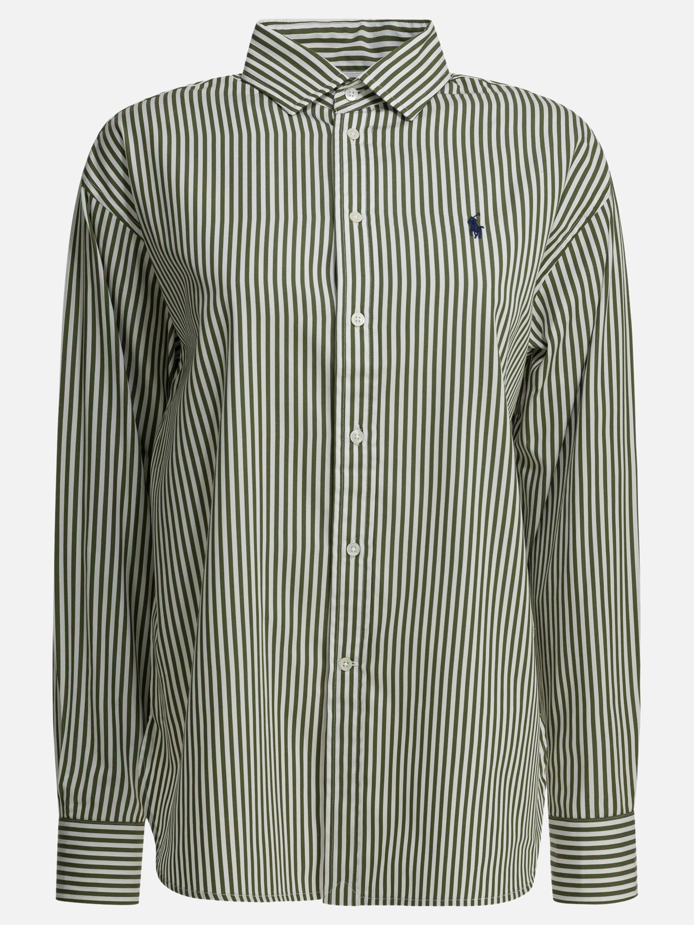 Polo Ralph Lauren-Casual Shirt With Logo Shirts Green-Shirts Polo Ralph Lauren-Casual Shirt With Logo Shirts Green-Shirts