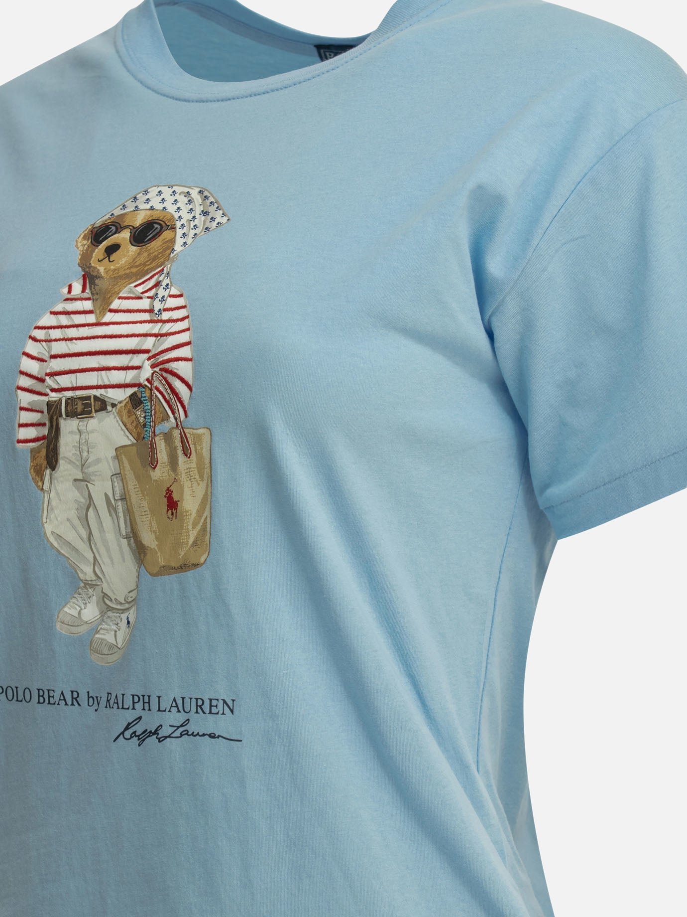 Crewneck t-shirts Logo Light blue - Polo Ralph Lauren Women | PDP | VIETTI Online Store | Zoom-Modal_4