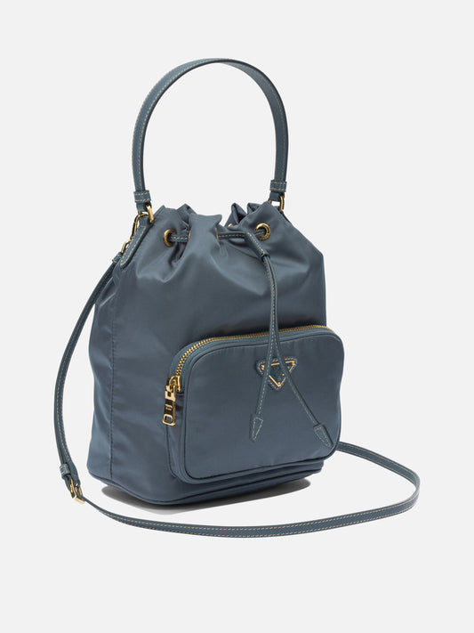 Small bags 100% recycled polyamide - Other fabric: 100% calf leather Blue - Prada Women | PLP | VIETTI Online Store | 2