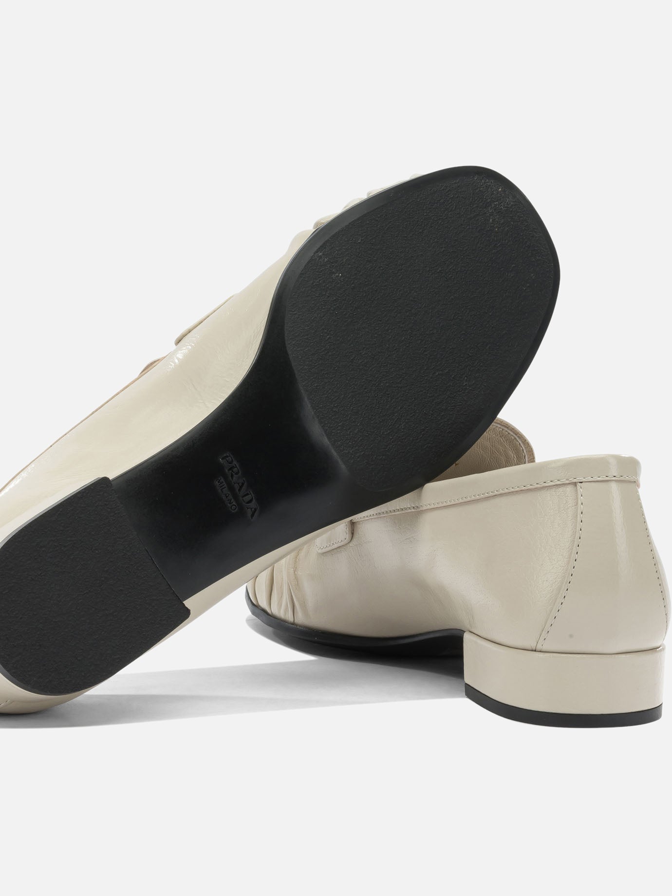 Loafers 100% buffalo leather White - Prada Women | PDP | VIETTI Online Store | Zoom-Modal_5