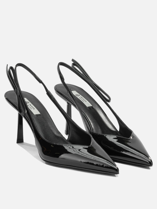 Slingback 100% calf leather Nero - Prada Donna | PLP | VIETTI Online Store | 2
