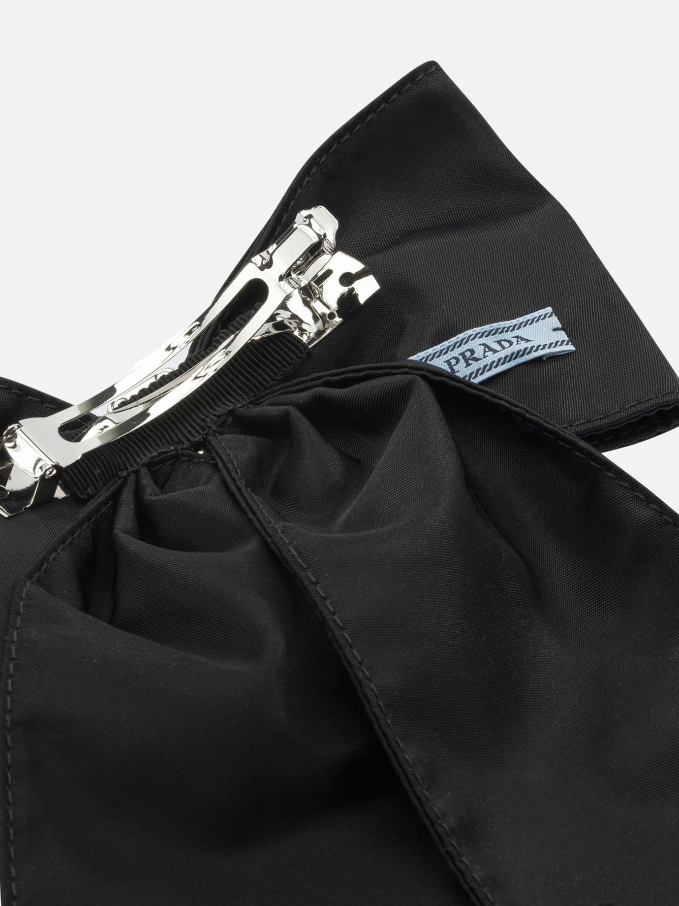 Fermacapelli 100% brass 100% recycled polyamide Nero - Prada Donna | PDP | VIETTI Online Store | Zoom-Modal_2