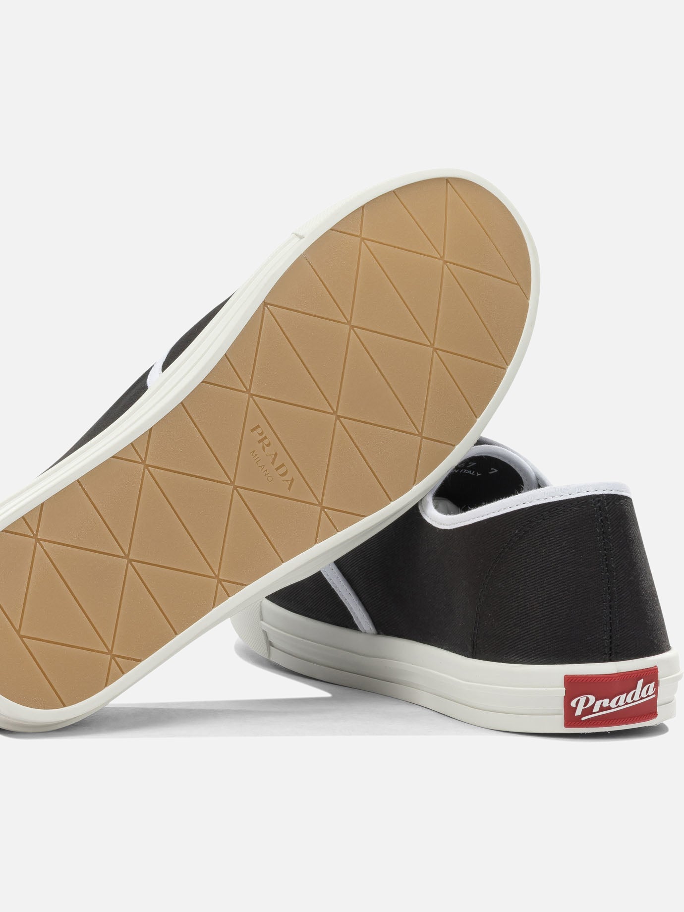 Low top sneakers 100% cotton - 100% rubber Black - Prada Men | PDP | VIETTI Online Store | Zoom-Modal_5