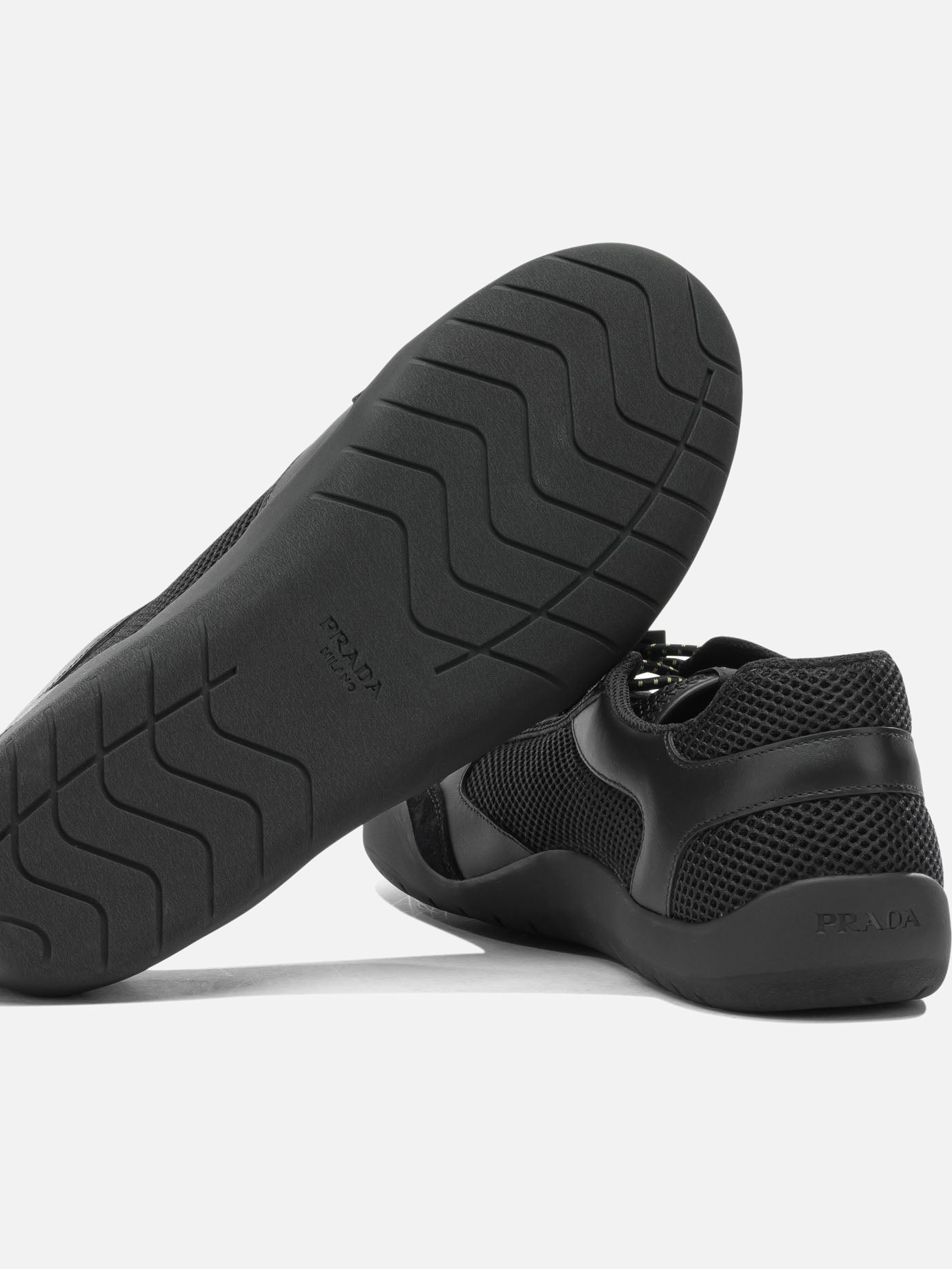Low top sneakers 100% polyester - 100% rubber Black - Prada Men | PDP | VIETTI Online Store | Zoom-Modal_5