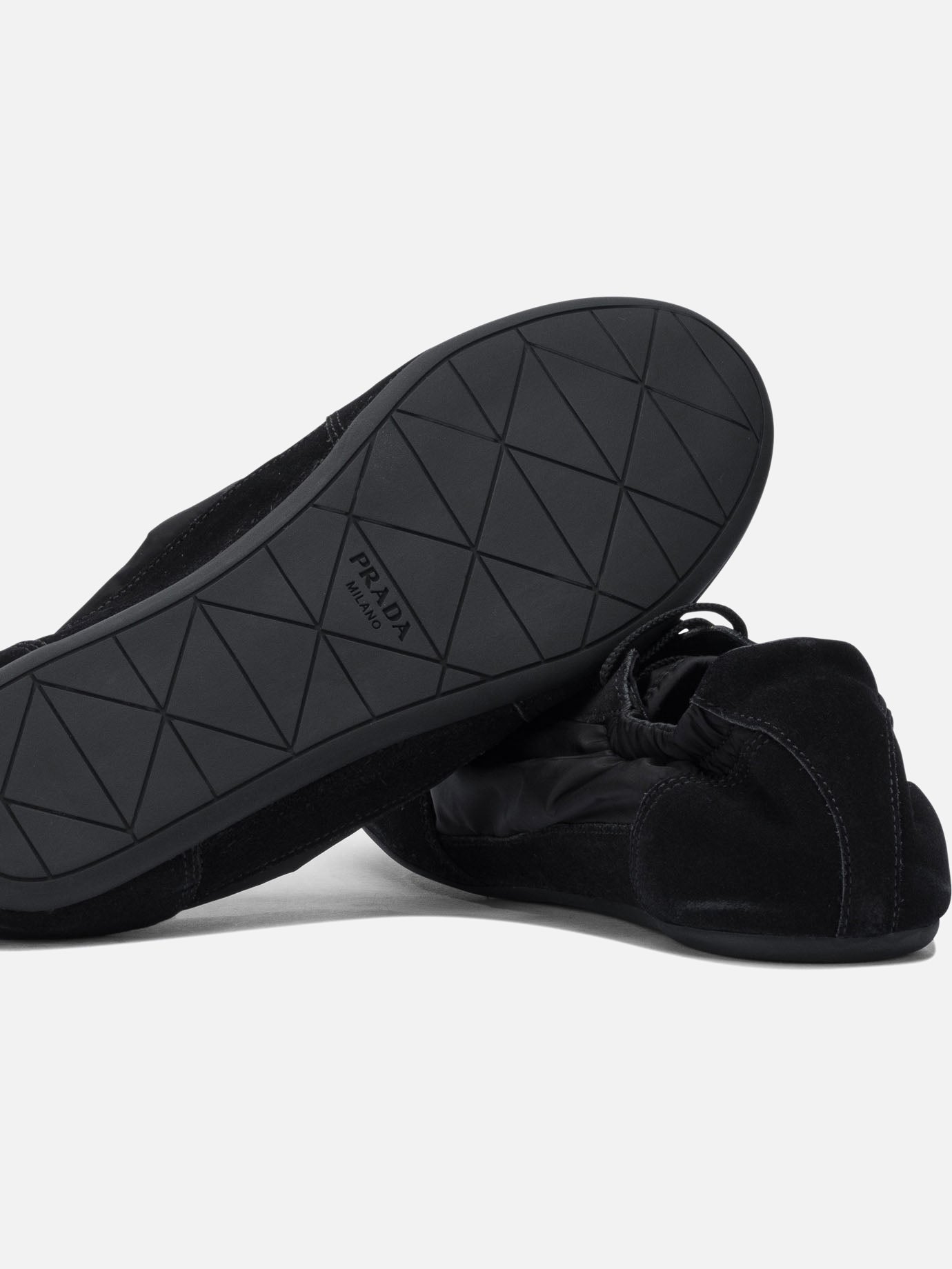 Sneaker basse 100% recycled poliamyde - 100% calf leather Nero - Prada Uomo | PDP | VIETTI Online Store | Zoom-Modal_5