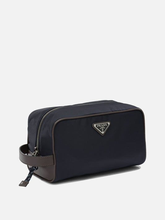 Small bags 100% recycled polyamide - Other fabric: 100% calf leather Blue - Prada Men | PLP | VIETTI Online Store | 2