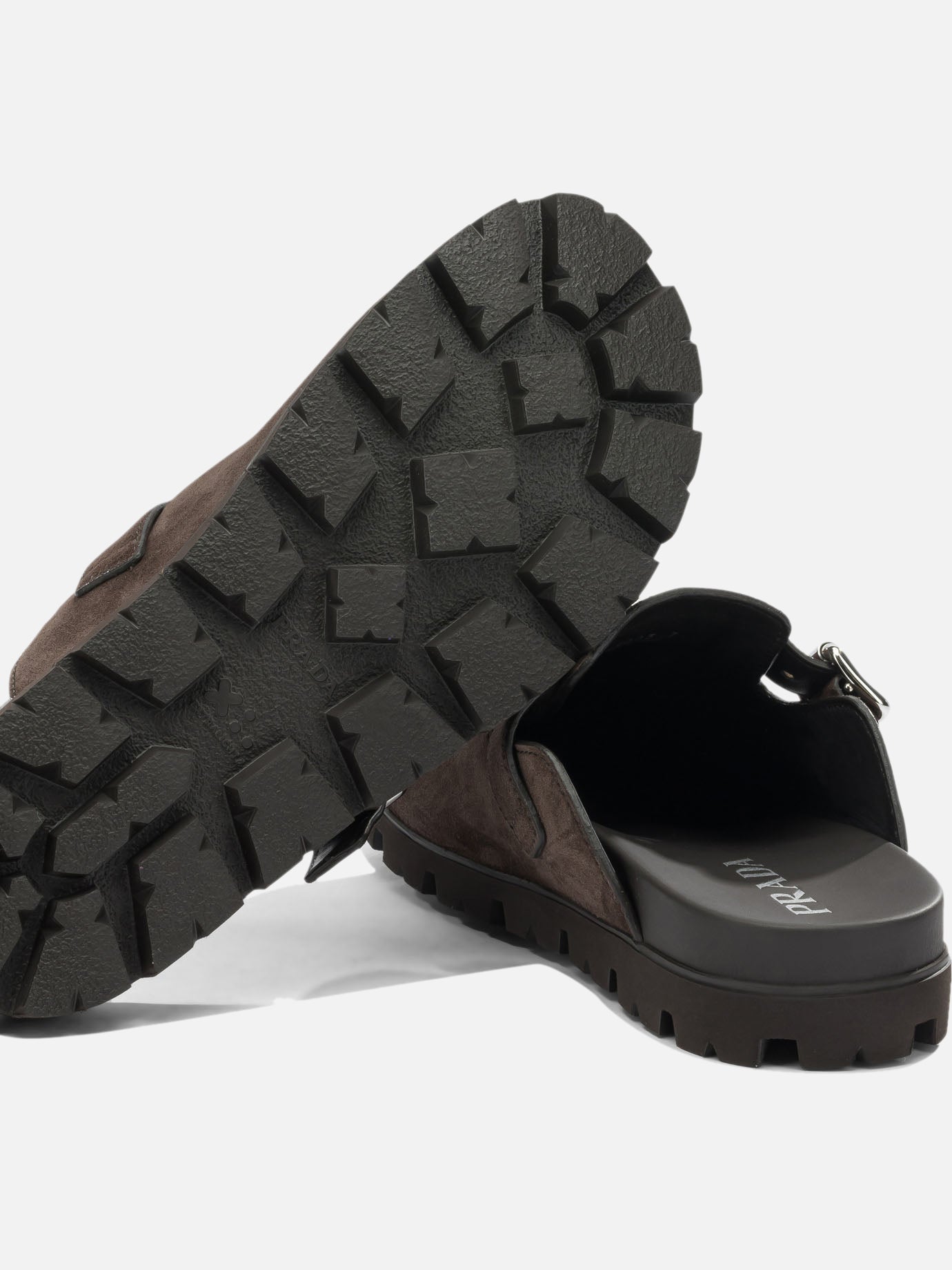 Flat sandals 100% suede - 100% rubber Brown - Prada Men | PDP | VIETTI Online Store | Zoom-Modal_5