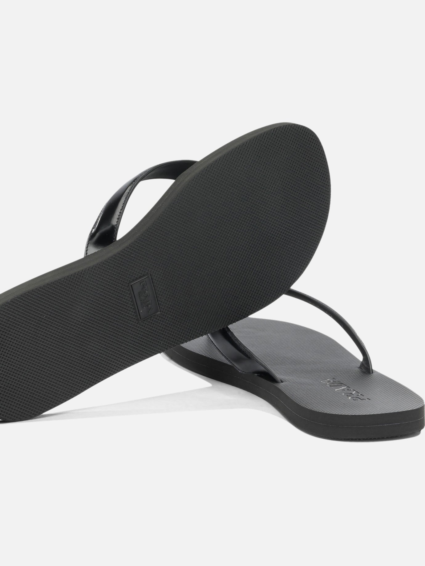 Flat sandals 100% calf leather - 100% rubber Black - Prada Men | PDP | VIETTI Online Store | Zoom-Modal_5