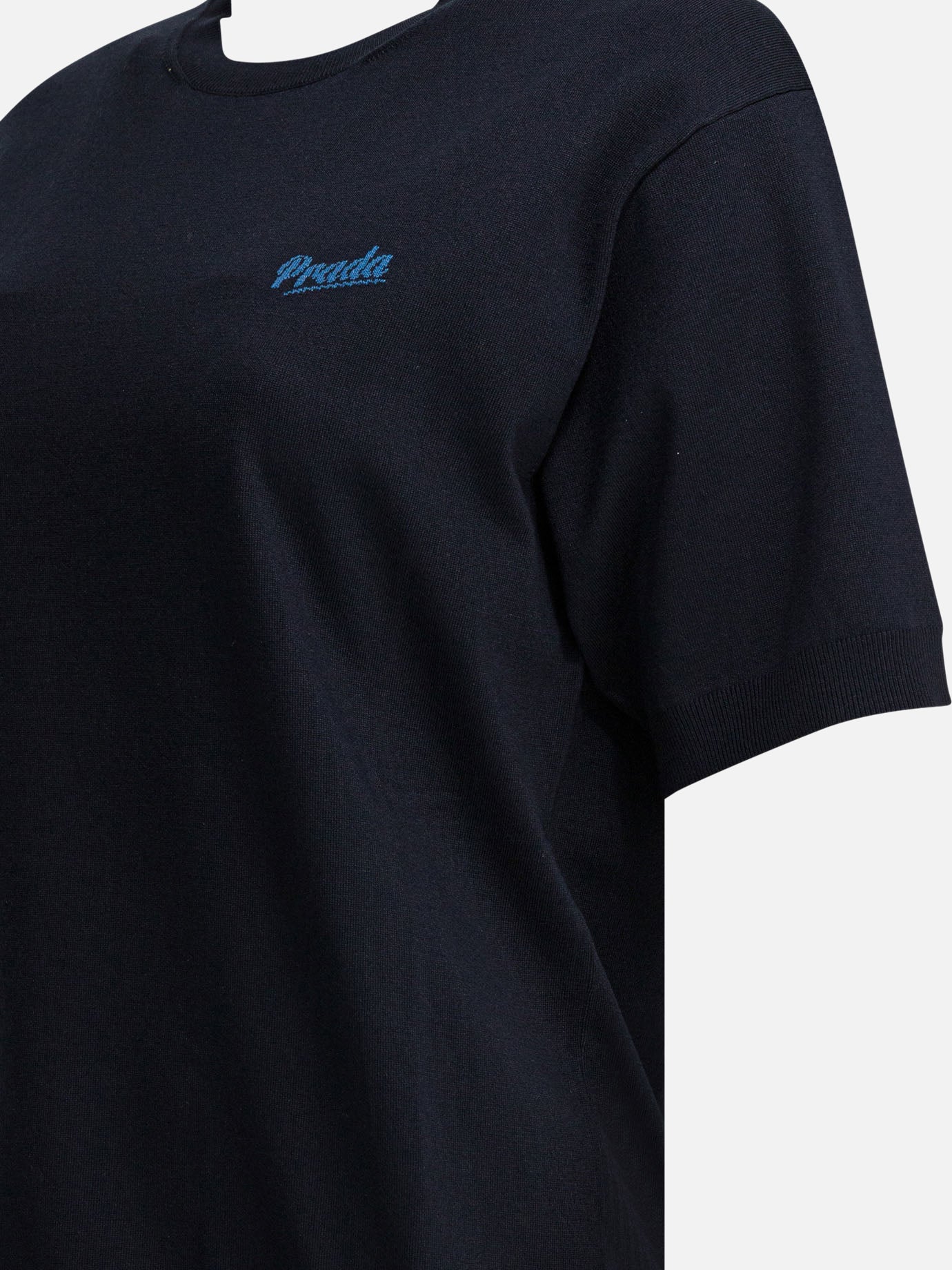 Prada T-shirt with logo Blue