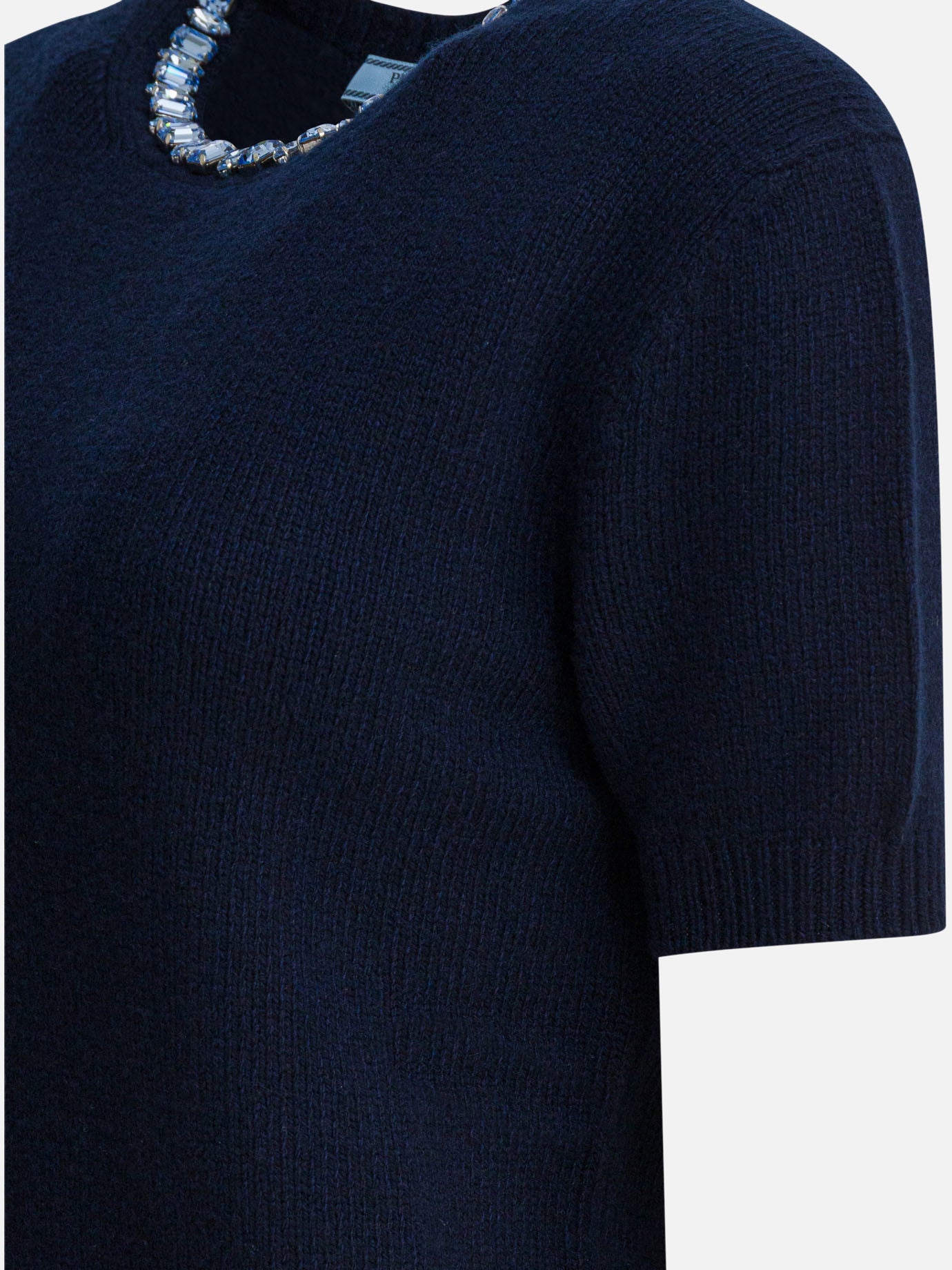 Crewneck sweaters Solid colour Blue - Prada Women | PDP | VIETTI Online Store | Zoom-Modal_6