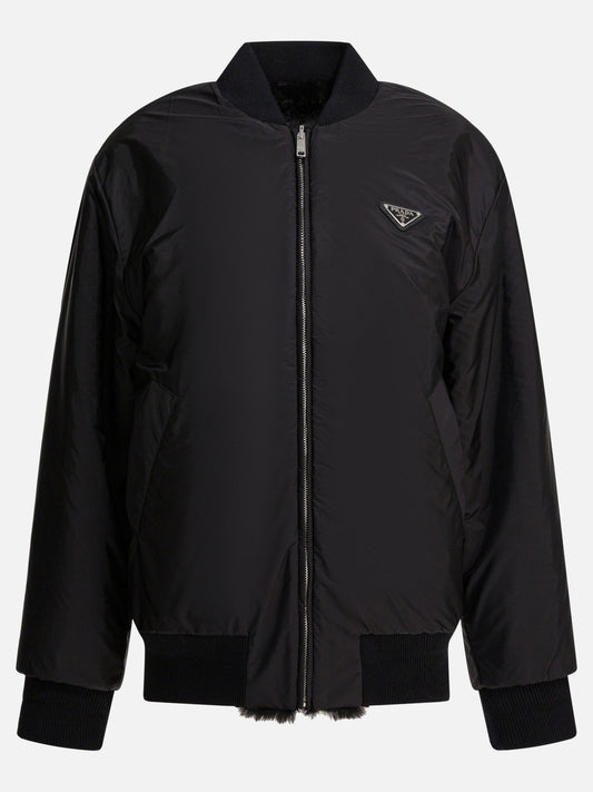 Bomber jackets Logo Black - Prada Women | PLP | VIETTI Online Store | 2