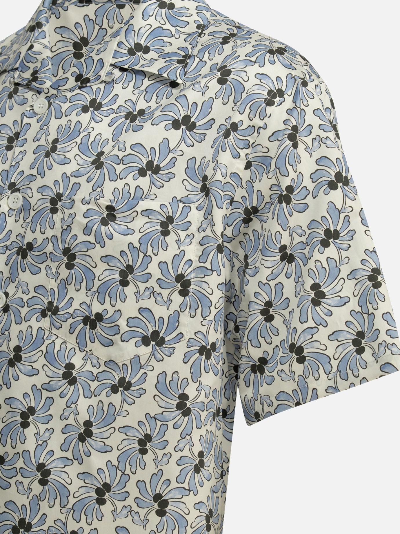 Casual shirts Floral Light blue - Prada Men | PDP | VIETTI Online Store | Zoom-Modal_4