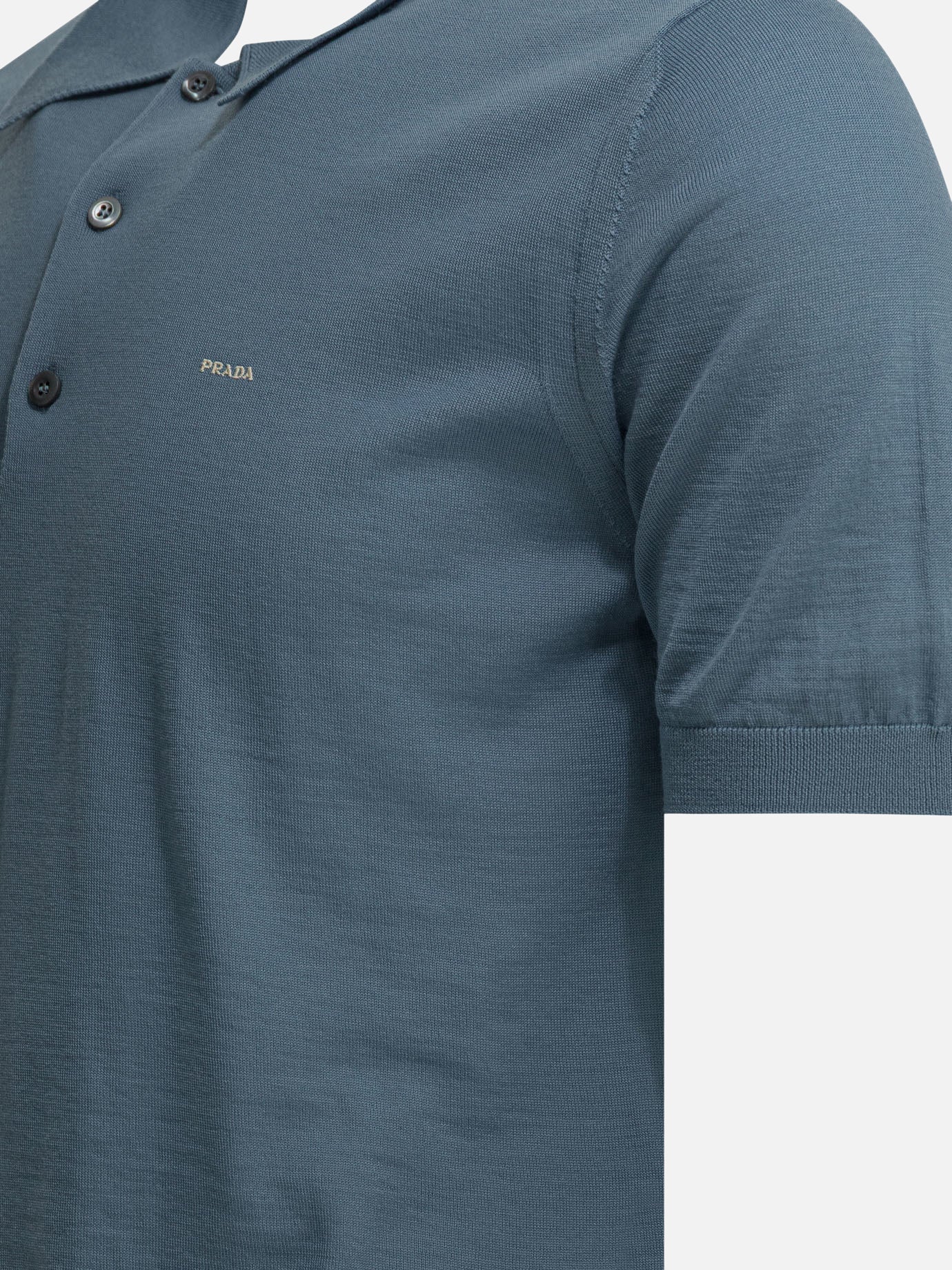 Polo sweater Logo Blue - Prada Men | PDP | VIETTI Online Store | Zoom-Modal_4