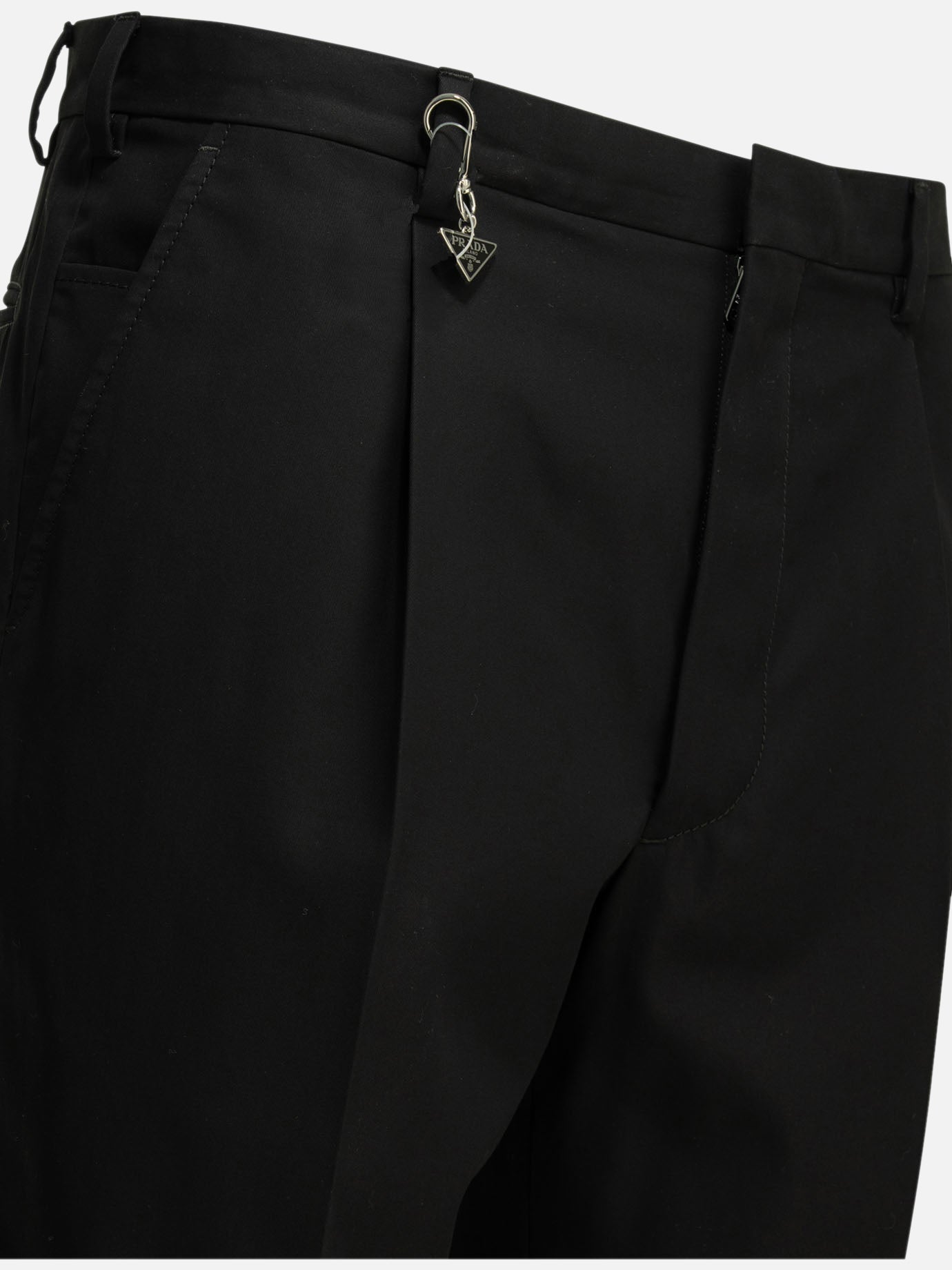 Tailored trousers Logo Black - Prada Men | PDP | VIETTI Online Store | Zoom-Modal_4