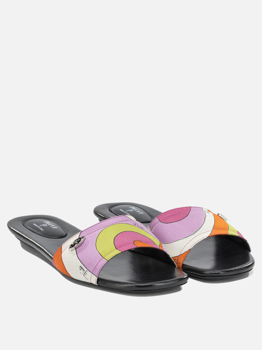 Slides 100% silk - 100% leather Multicolor - Pucci Donna | PLP | VIETTI Online Store | 2