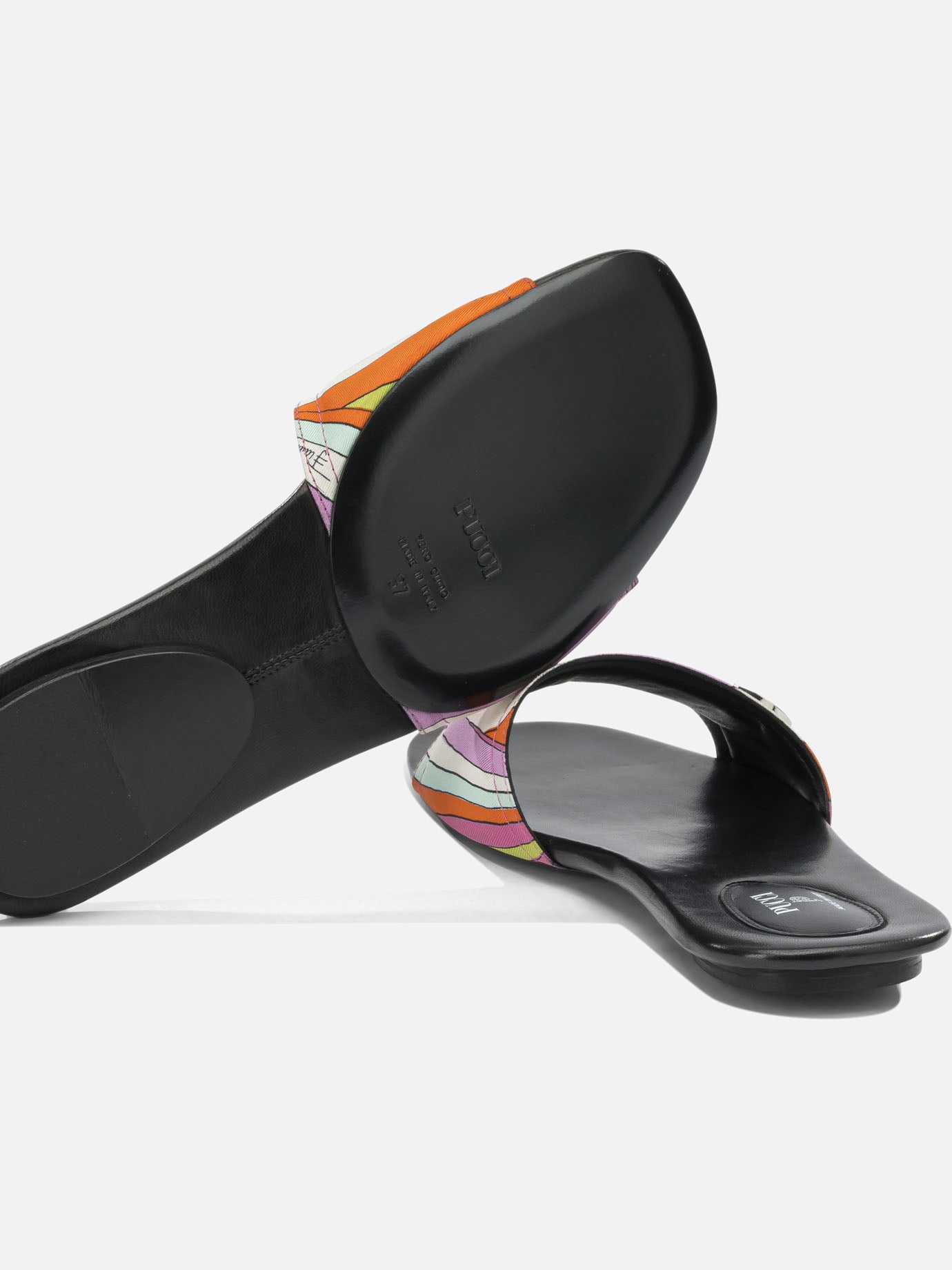 Slides 100% silk - 100% leather Multicolor - Pucci Women | PDP | VIETTI Online Store | Zoom-Modal_5