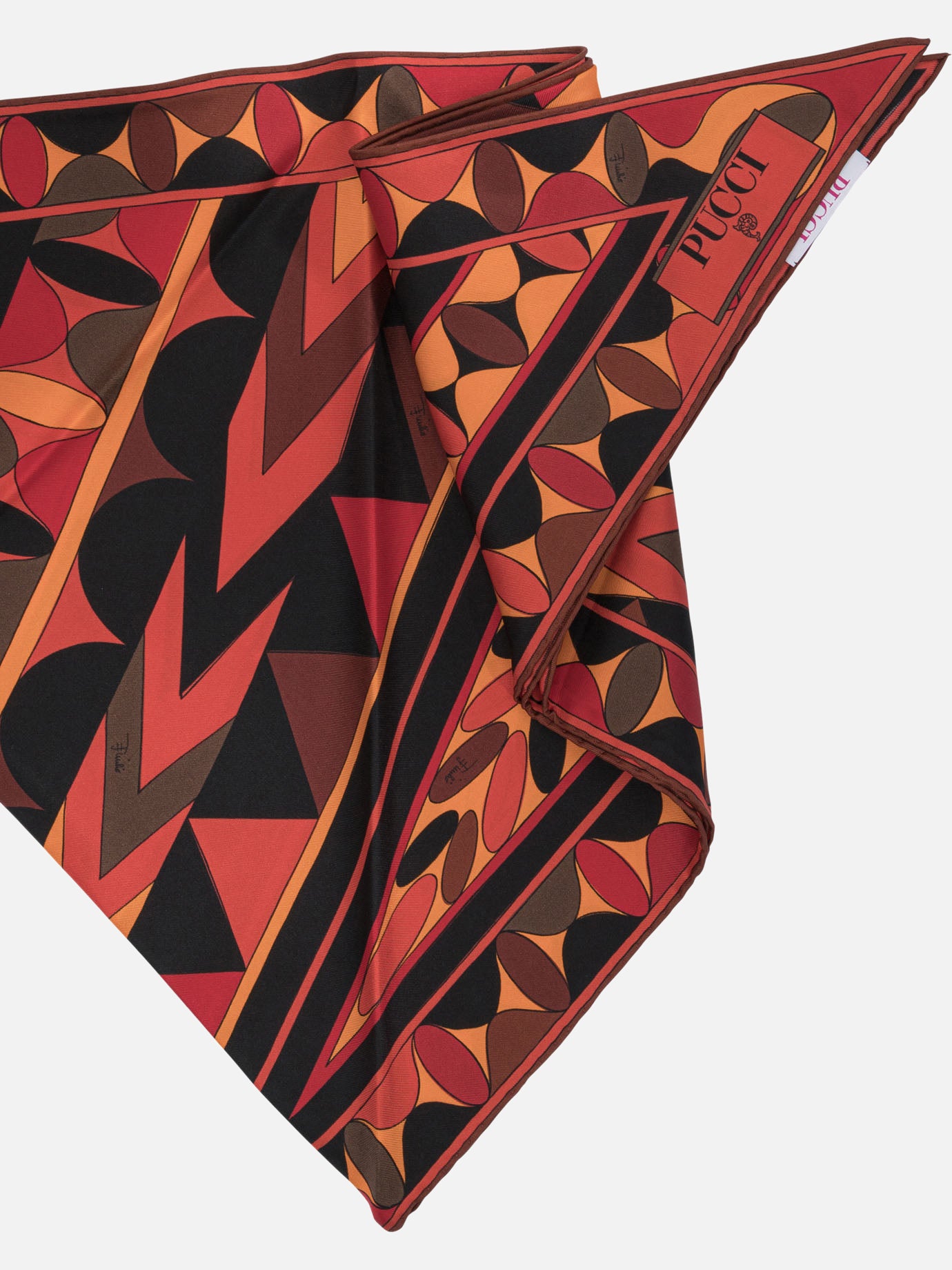 Silk scarves 100% silk Orange - Pucci Women | PDP | VIETTI Online Store | Zoom-Modal_2