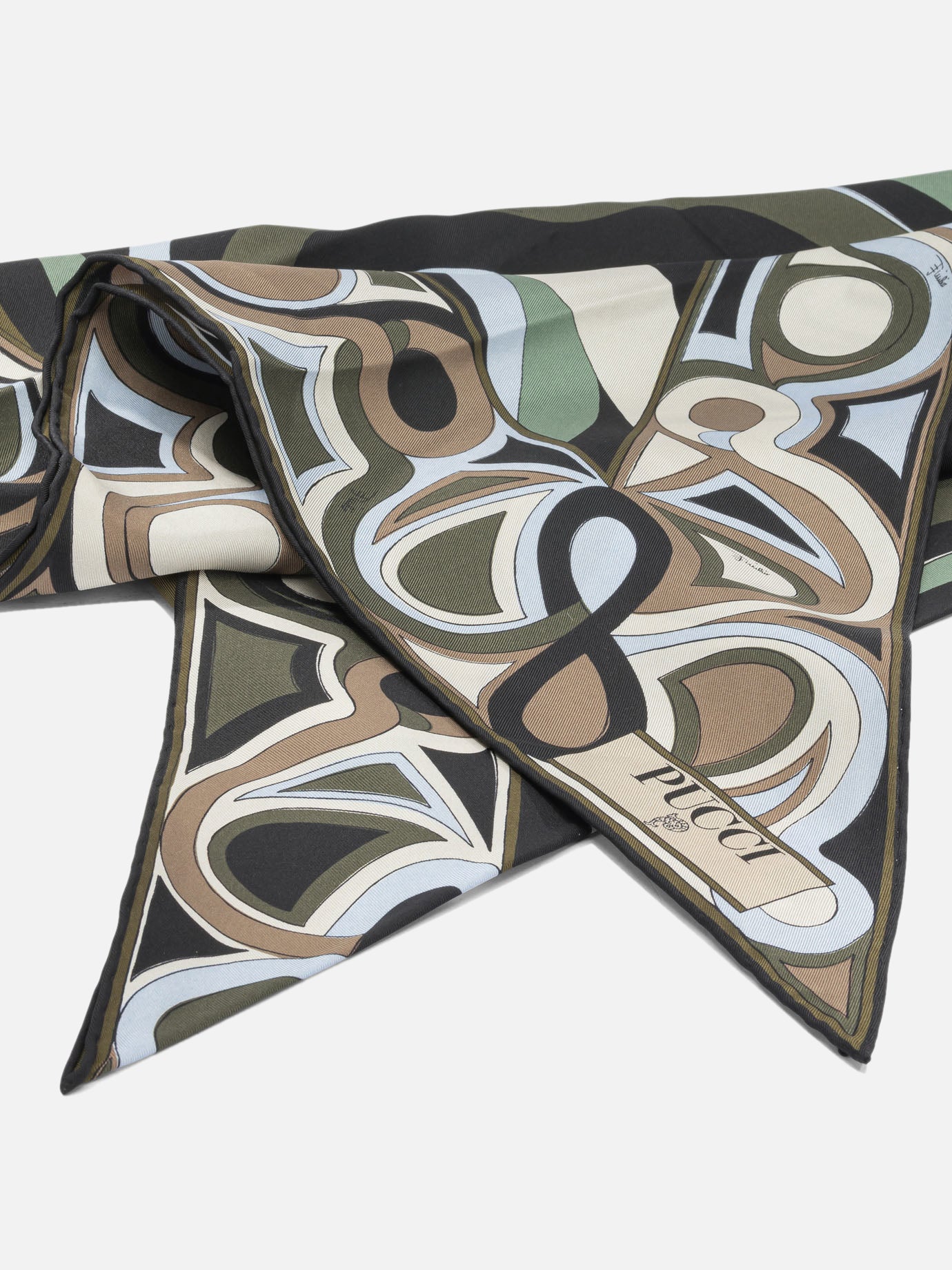 Silk scarves 100% silk Beige - Pucci Women | PDP | VIETTI Online Store | Zoom-Modal_2