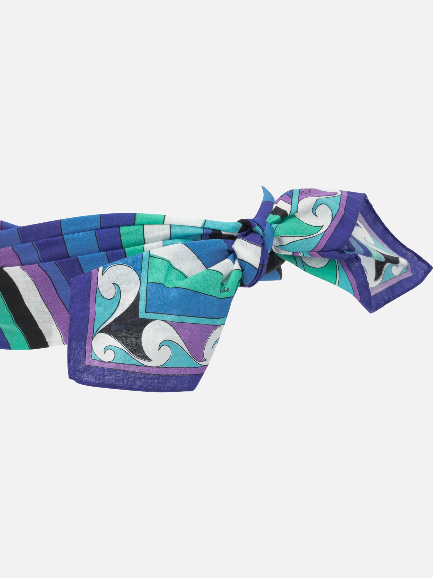 Headbands 100% cotton Blue - Pucci Women | PDP | VIETTI Online Store | Zoom-Modal_2