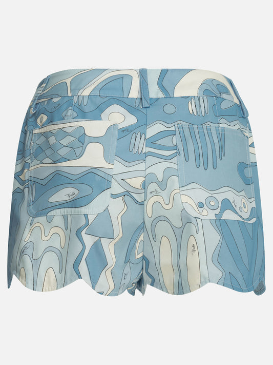 Short cinque tasche Graphics Azzurro - Pucci Donna | PLP | VIETTI Online Store | 2