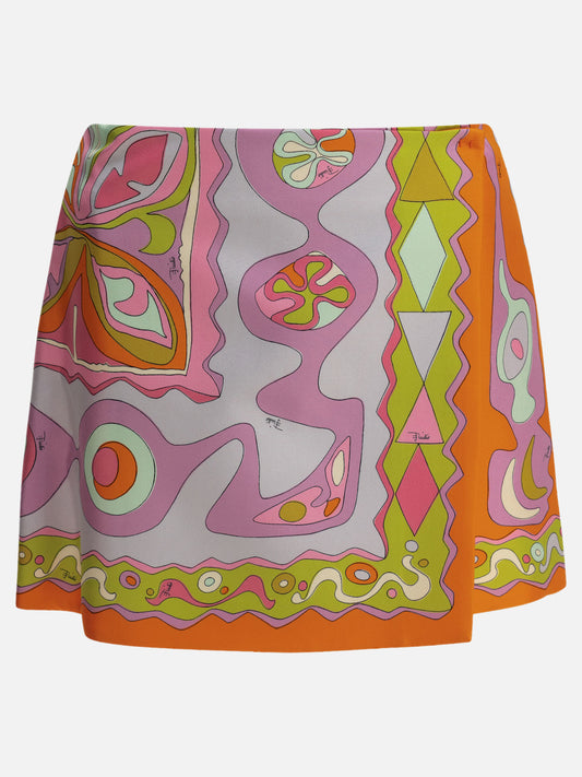 Pucci "Angoli" Wrap Skirt Multicolor