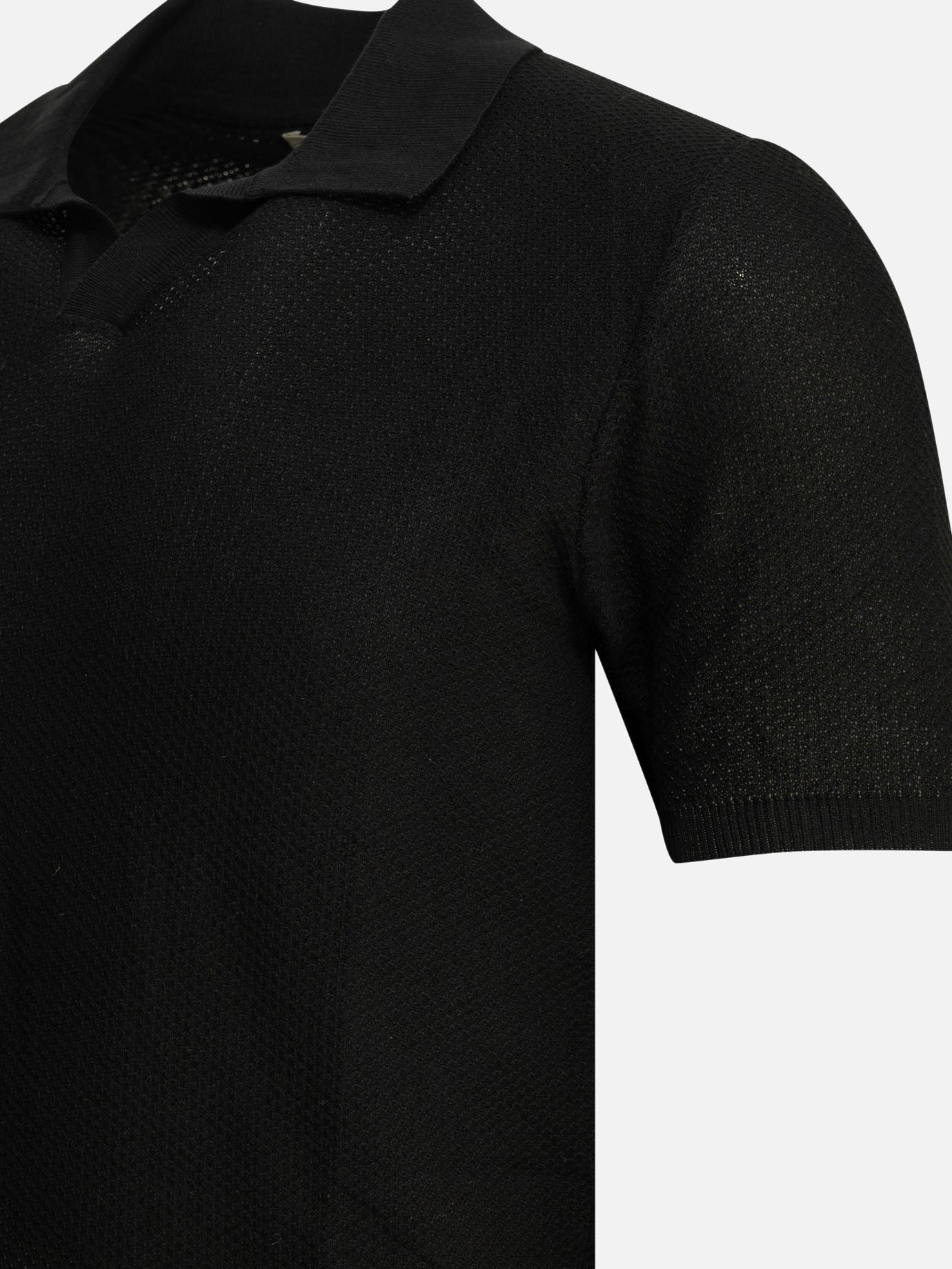 Polo sweater Solid colour Black - Rakkì Men | PDP | VIETTI Online Store | Zoom-Modal_4