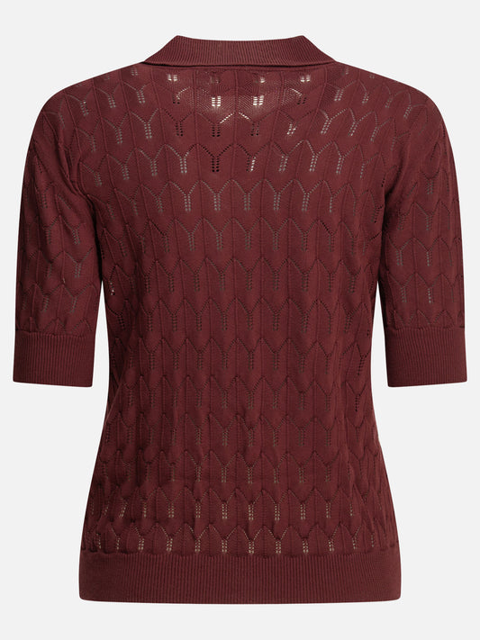 Polo shirts with buttons Solid colour Bordeaux - Rakkì Women | PLP | VIETTI Online Store | 2