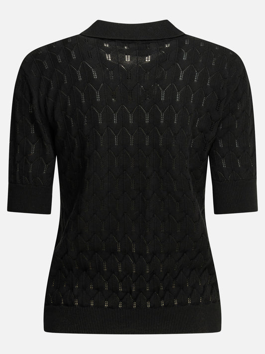 Polo shirts with buttons Solid colour Black - Rakkì Women | PLP | VIETTI Online Store | 2